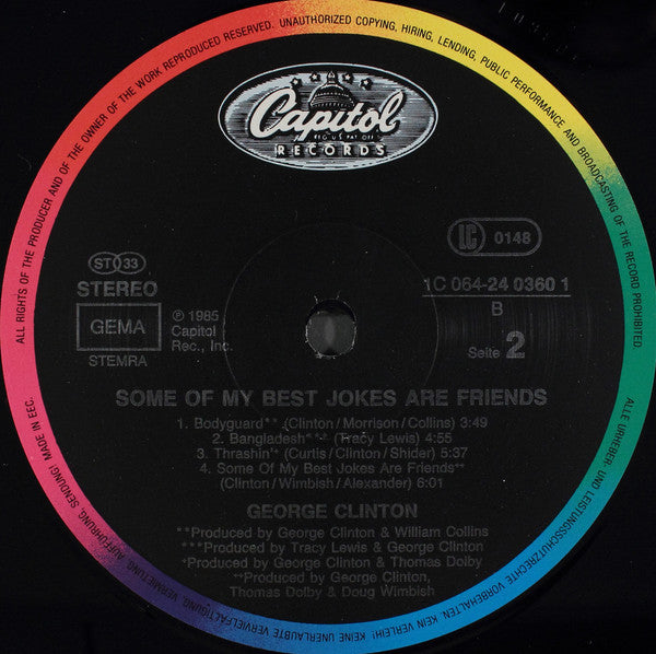 George Clinton : Some Of My Best Jokes Are Friends (LP, Album)