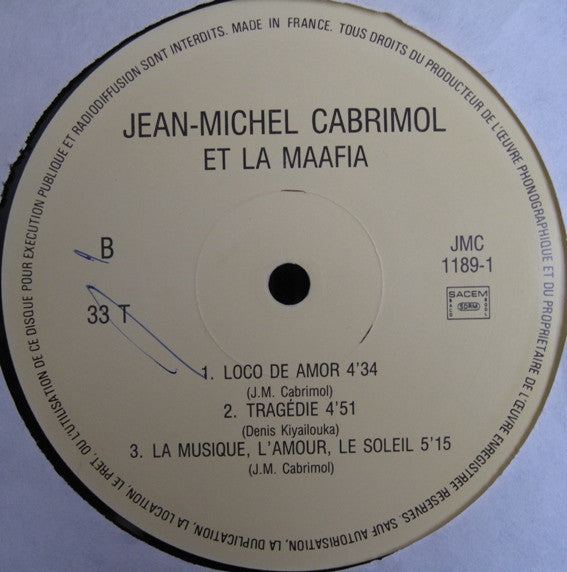 Jean-Michel Cabrimol Et La Mafia : Jean-Michel Cabrimol Et La Maafia (LP)