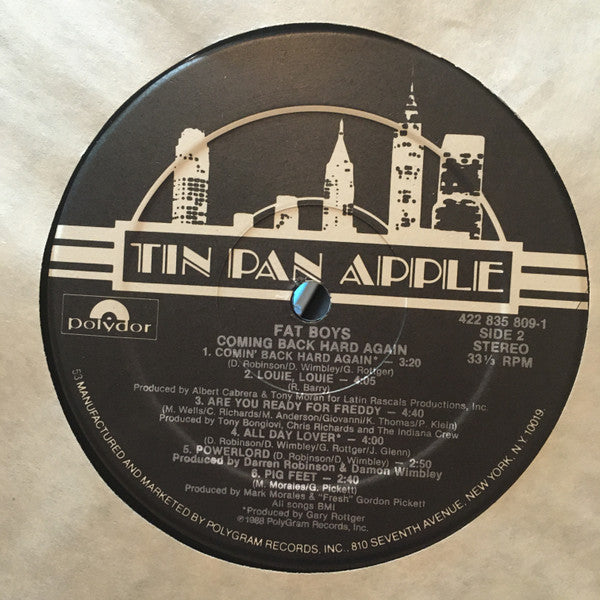 Fat Boys : Coming Back Hard Again (LP, Album)