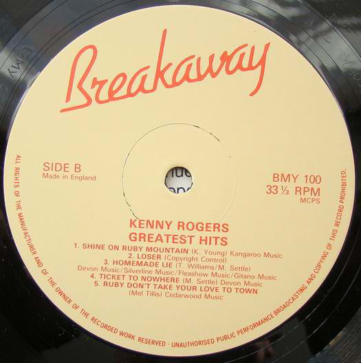 Kenny Rogers : Greatest Hits (LP, Comp)