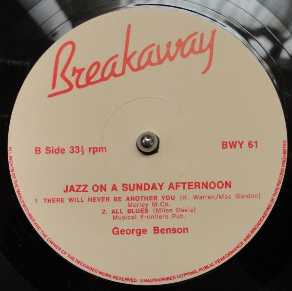 George Benson, George Duvivier, Al Harewood, Mickey Tucker : Jazz On A Sunday Afternoon Vol. I (LP)