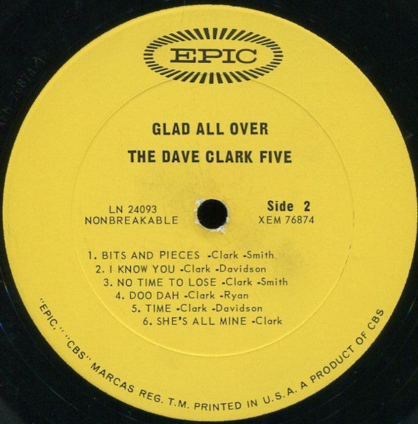 The Dave Clark Five : Glad All Over (LP, Album, Mono)