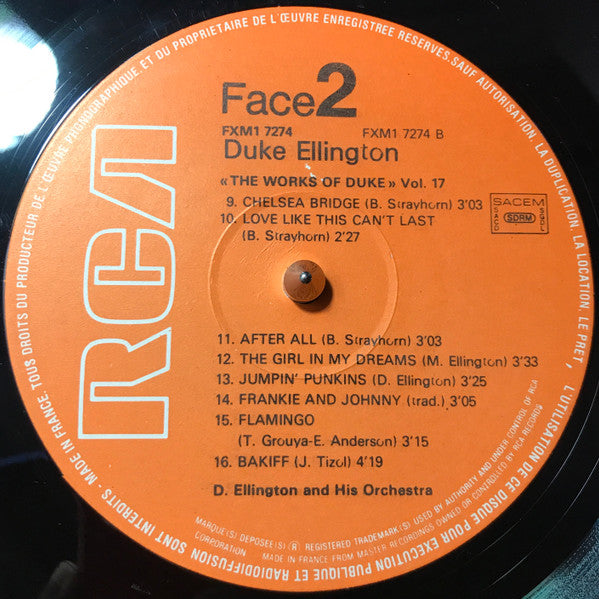 Duke Ellington And His Orchestra : The Works Of Duke - Integrale Volume 17 (LP, Comp)