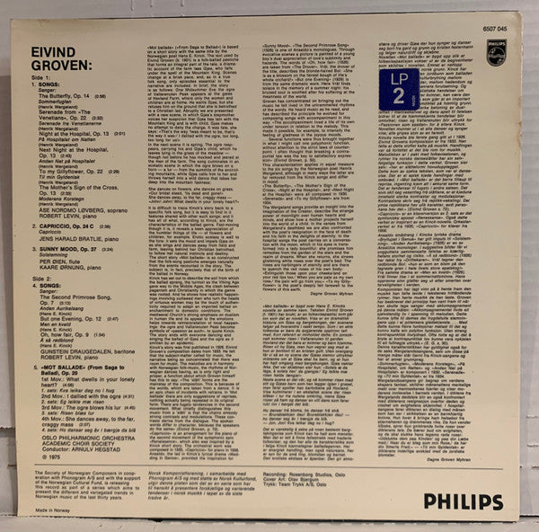 Eivind Groven : Contemporary Music From Norway (LP, Comp)