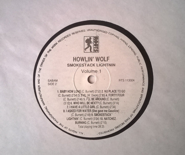 Howlin' Wolf : Smokestack Lightnin' Volume 1 (LP, Comp, RM)