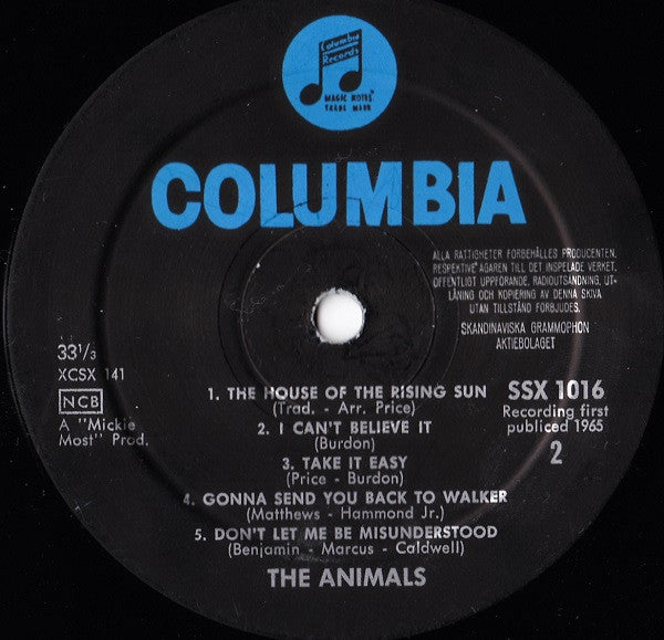 The Animals : The Animals (LP, Comp)
