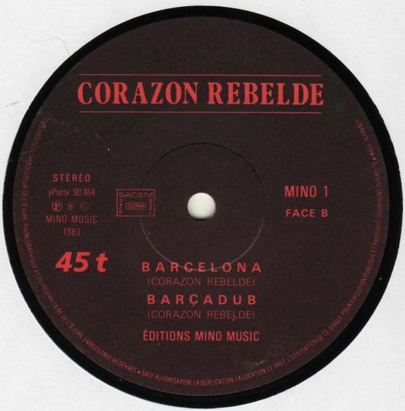 Corazon Rebelde : Adonde Van/Barcelona (12", Maxi)