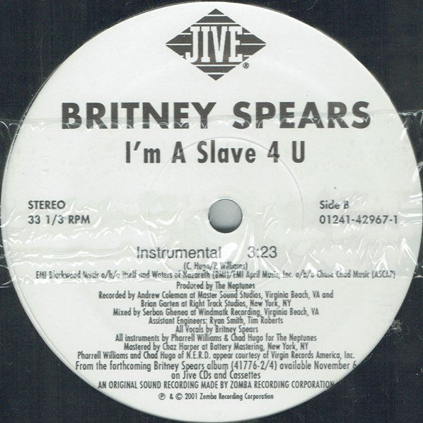 Britney Spears : I'm A Slave 4 U (12")