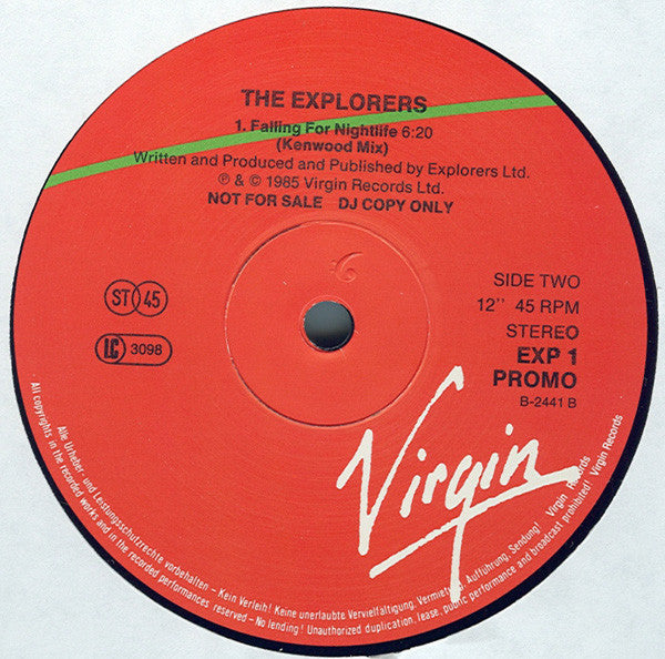 The Explorers (2) : Calling (12", Promo)