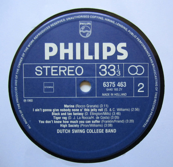 The Dutch Swing College Band : Music For The Millions (LP, Album)