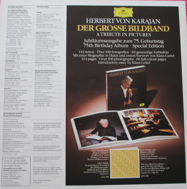 Ludwig van Beethoven - Herbert von Karajan, Anna Tomowa-Sintow, Agnes Baltsa, Peter Schreier, José van Dam, Wiener Singverein, Berliner Philharmoniker : Symphonie Nr. 9 - Symphonie Nr. 8 (2xLP + Box)