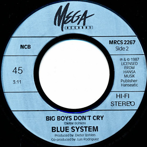 Blue System : Sorry Little Sarah (7")