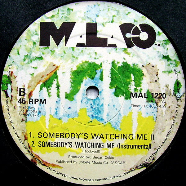 Main Line : Somebody's Watching Me (12")