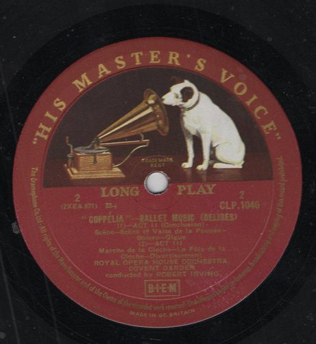 Léo Delibes - Orchestra Of The Royal Opera House, Covent Garden, Robert Irving (2) : Coppelia (LP, Mono, RP)