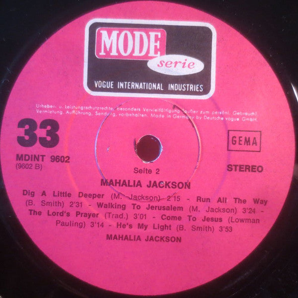 Mahalia Jackson : Mahalia Jackson (LP, Comp)
