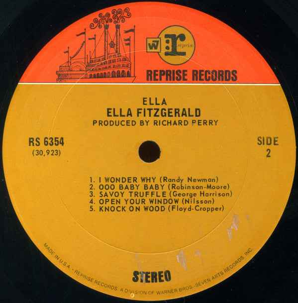 Ella Fitzgerald : Ella (LP, Album, Ter)