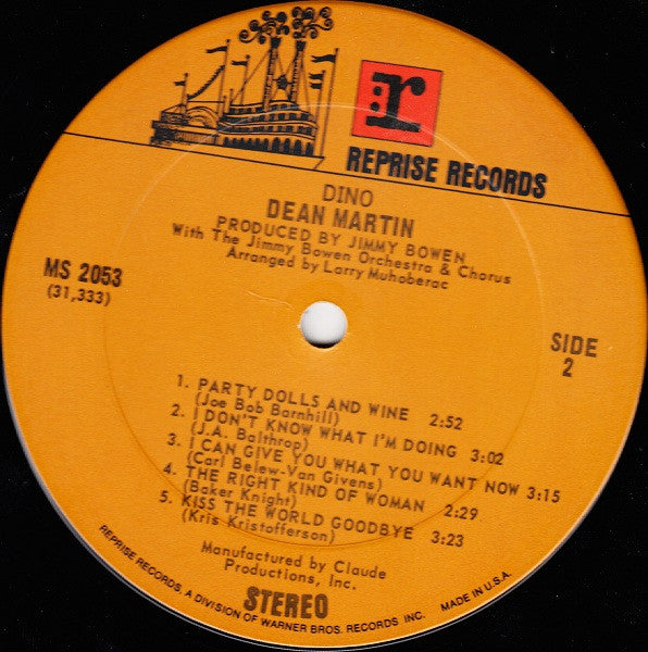 Dean Martin : Dino (LP, Album)