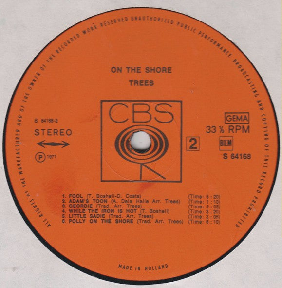 Trees (3) : On The Shore (LP, Album, RE)