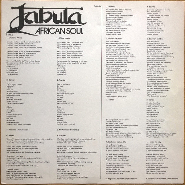 Jabula : African Soul (LP, Album)