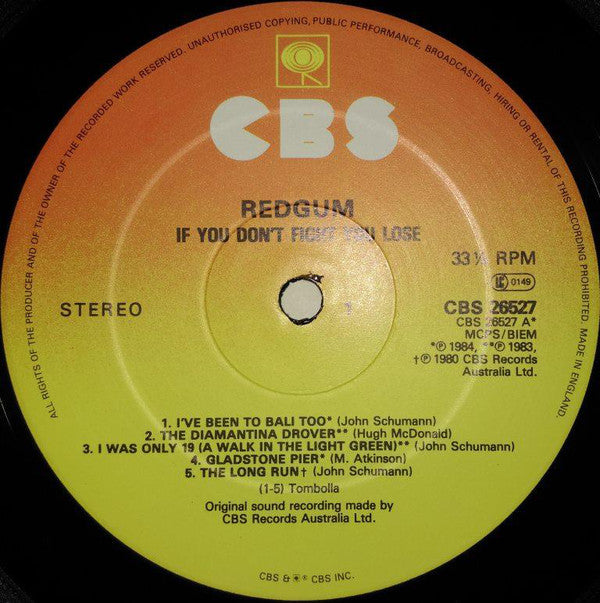 Redgum : If You Don't Fight You Lose (LP, Album)