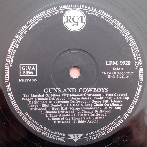 Various : Guns And Cowboys (LP, Comp, Mono)