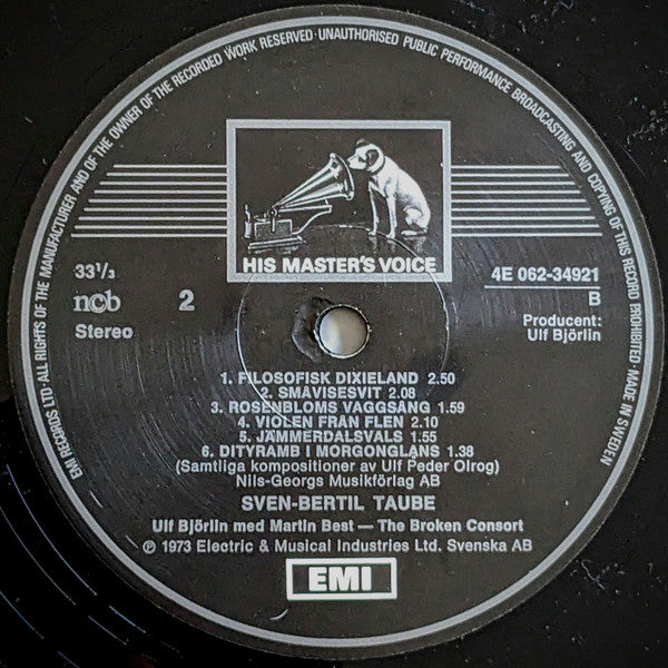 Sven-Bertil Taube : Ulf Peder Olrog (LP, Album)