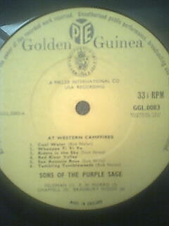 The Sons Of The Purple Sage : At Western Campfires (LP, Album)