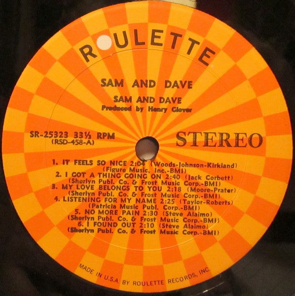 Sam & Dave : Sam & Dave (LP, Album, Comp)