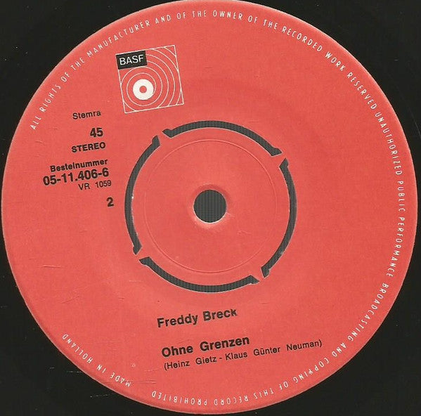 Freddy Breck : Überall Auf Der Welt (7", Single)