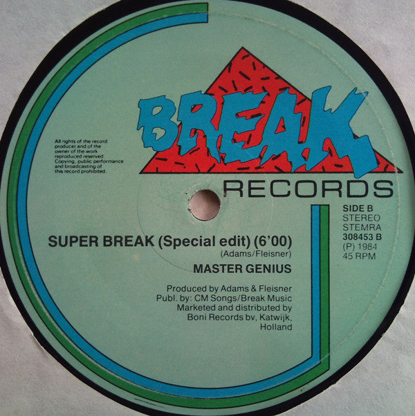 Master Genius : Let's Break Into The 80's (12")