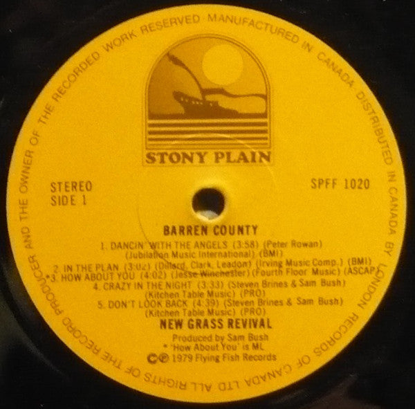 New Grass Revival : Barren County (LP, Album)