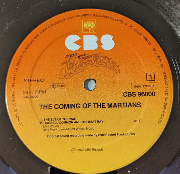 Jeff Wayne : Jeff Wayne's Musical Version Of The War Of The Worlds (2xLP, Album, Mixed, Gat)