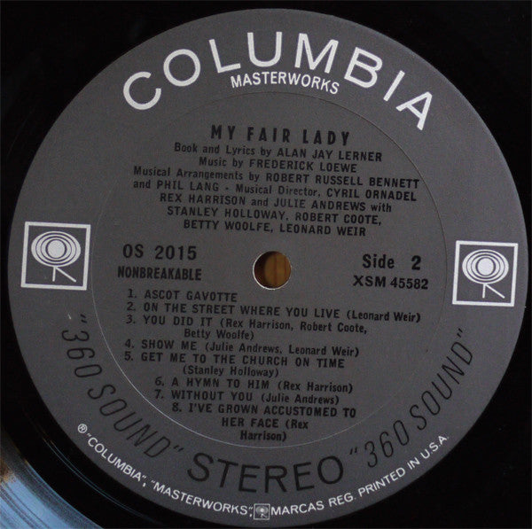 "My Fair Lady" Original London Cast, Rex Harrison, Julie Andrews With Stanley Holloway Book And Lyrics By Alan Jay Lerner Music By Frederick Loewe : My Fair Lady (LP, Album, RE)