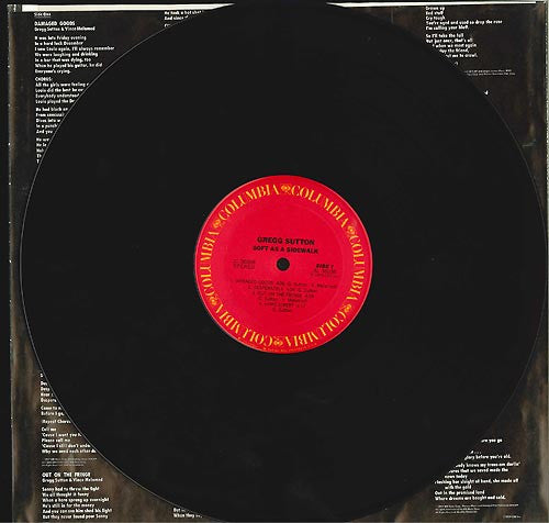 Gregg Sutton : Soft As A Sidewalk (LP, Album)