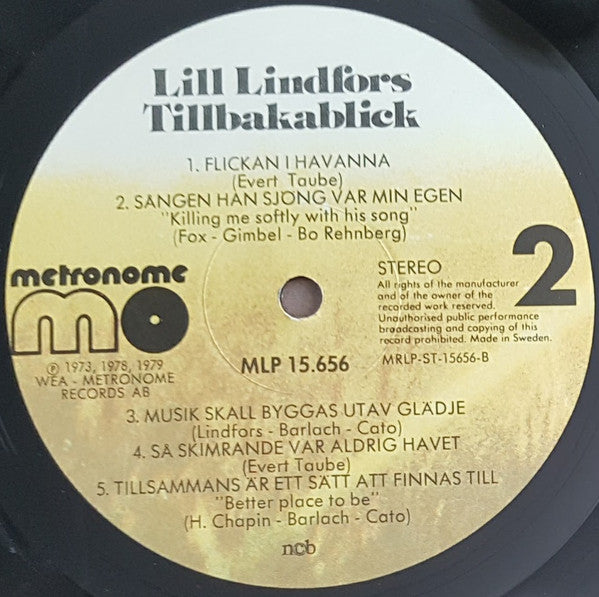 Lill Lindfors : Tillbakablick (LP, Comp)