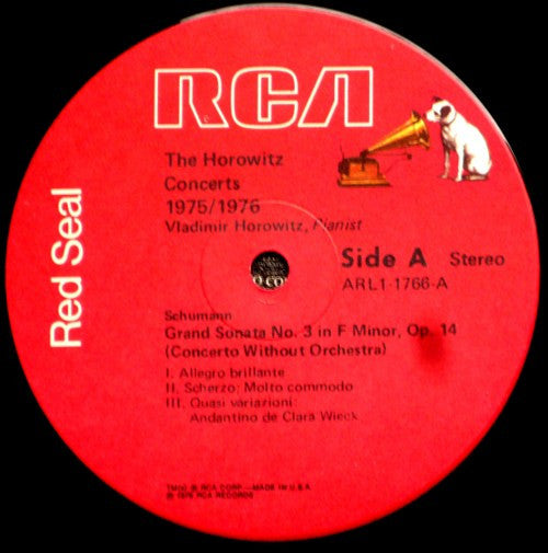 Vladimir Horowitz : The Horowitz Concerts 1975/1976 (LP, Album, Gat)