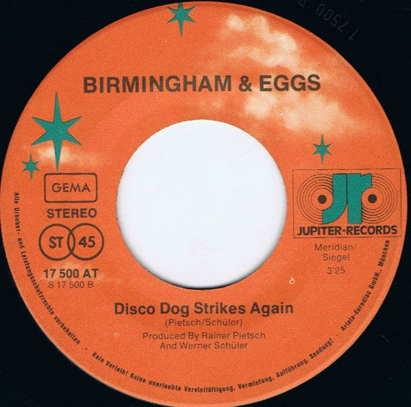 Birmingham & Eggs : Disco Dog (7", Single)
