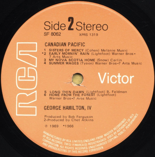 George Hamilton IV : Canadian Pacific (LP, RE)