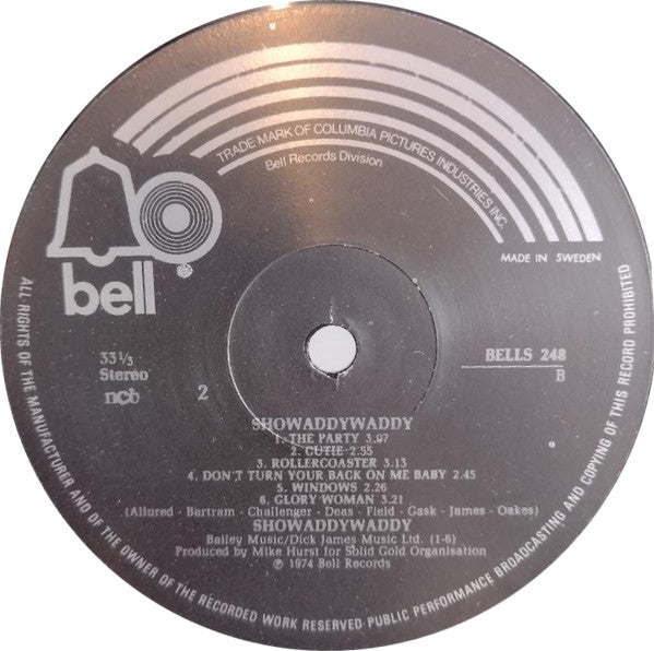 Showaddywaddy : Showaddywaddy (LP)