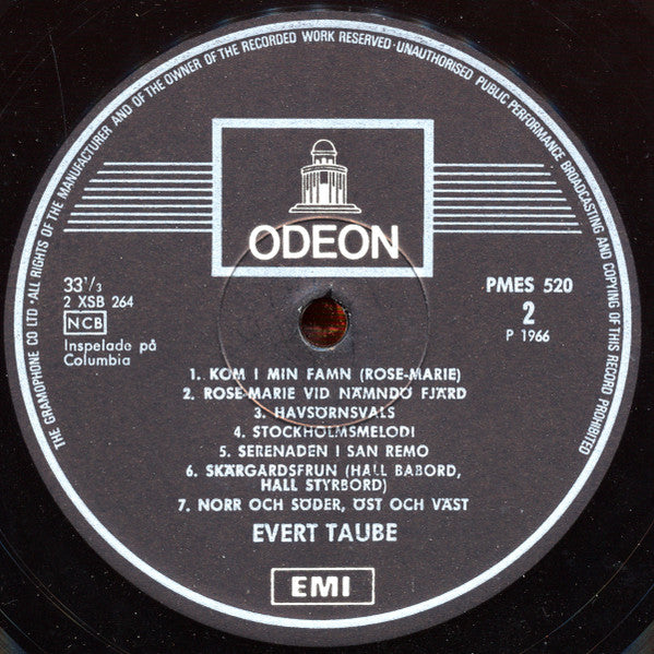 Evert Taube : Evert Taube (LP, Comp, Mono)