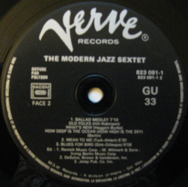 The Modern Jazz Sextet Featuring Dizzy Gillespie, Sonny Stitt, John Lewis (2), Skeeter Best, Percy Heath & Charlie Persip : The Modern Jazz Sextet (LP, Album, Mono, RE)