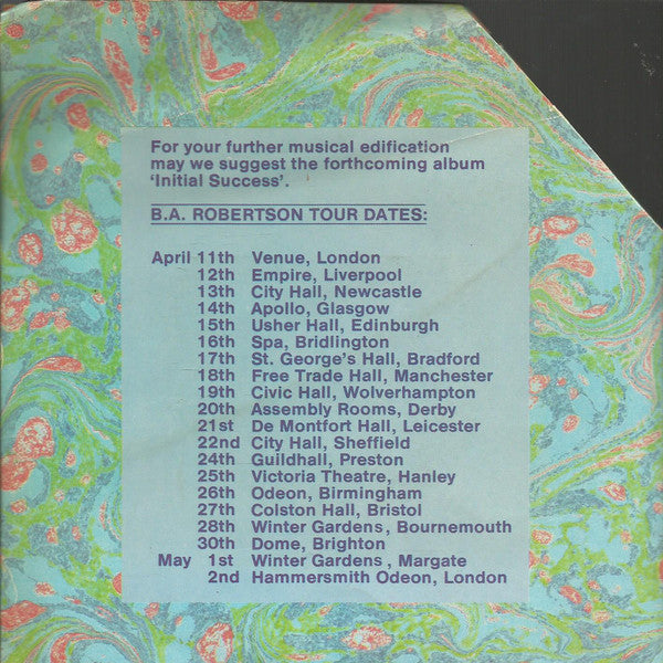 B. A. Robertson : Kool In The Kaftan (7", Single)