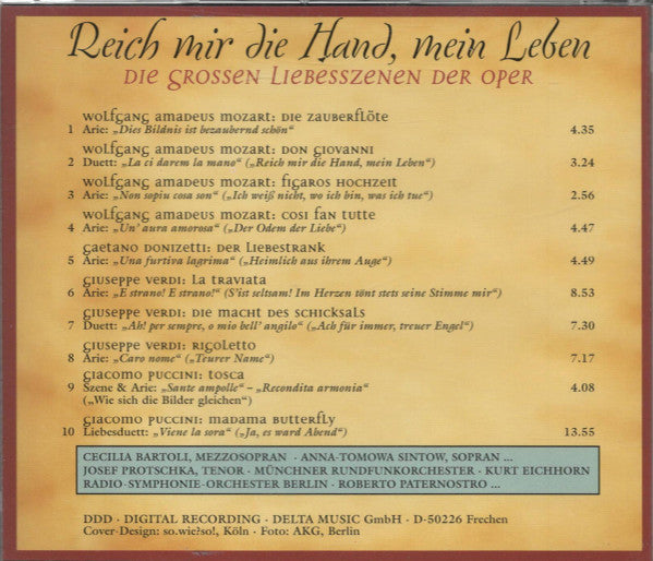 Various : Reich Mir Die Hand, Mein Leben (Die Grossen Liebesszenen Der Oper) (2xCD)