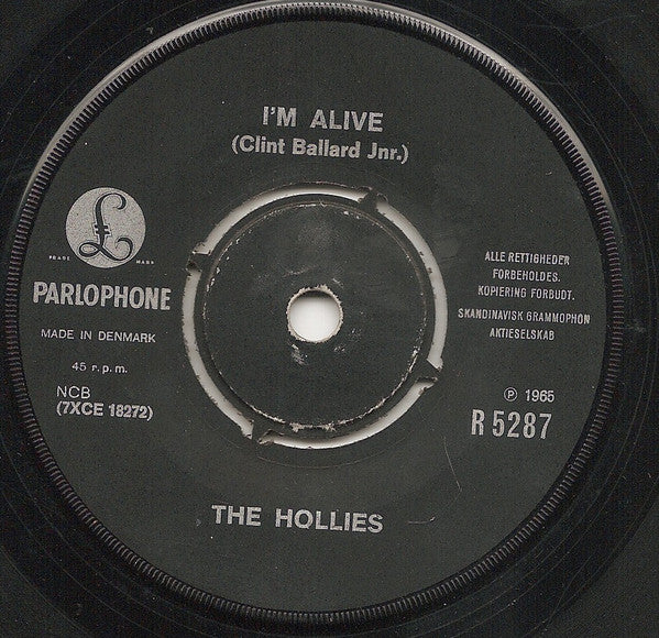 The Hollies : I'm Alive (7", Single)
