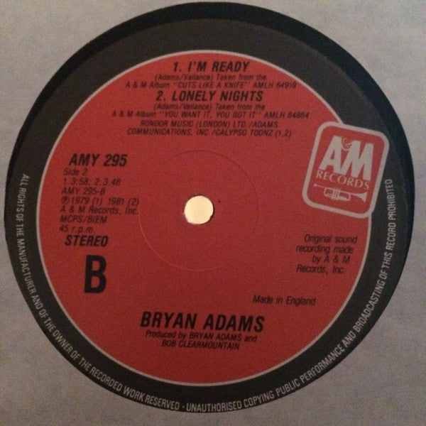 Bryan Adams : This Time (12", Maxi)