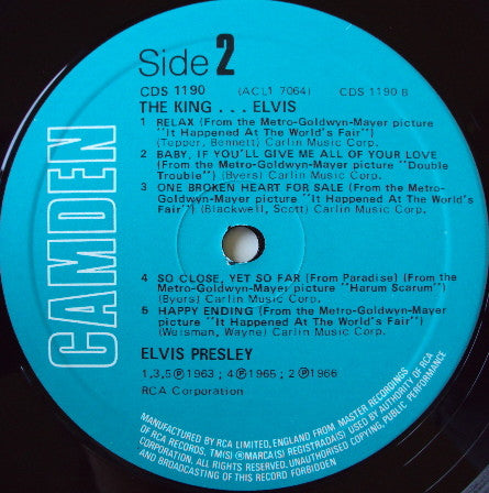 Elvis Presley : The King...Elvis (LP, Comp)