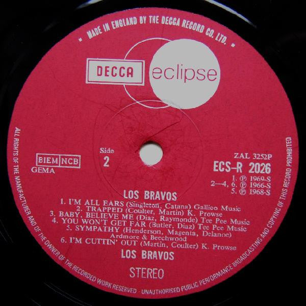 Los Bravos : Los Bravos (LP, Comp)