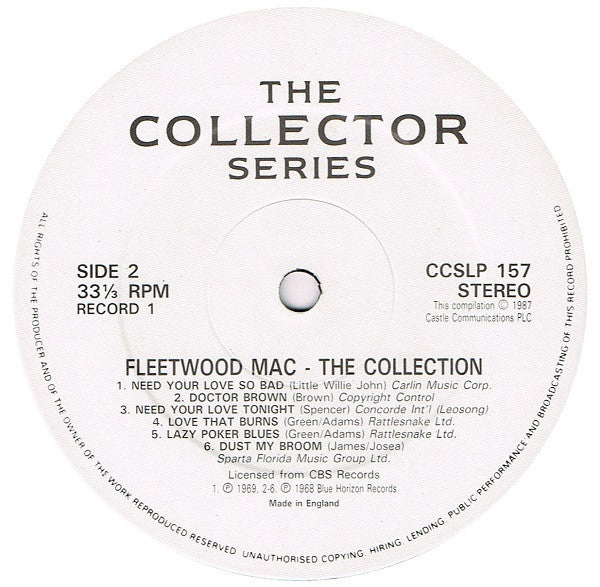 Fleetwood Mac : The Collection (2xLP, Album, Comp, Mono)