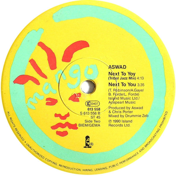 Aswad : Next To You (12", Maxi)