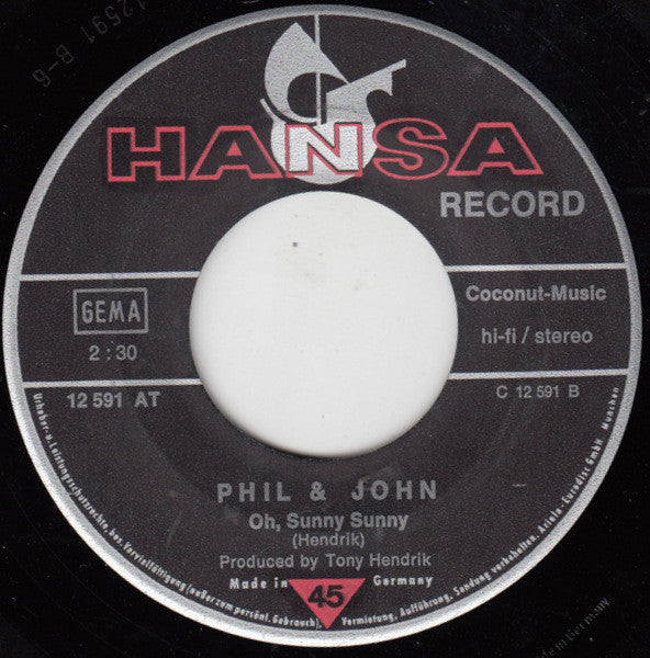Phil & John : Marina (7", Single)